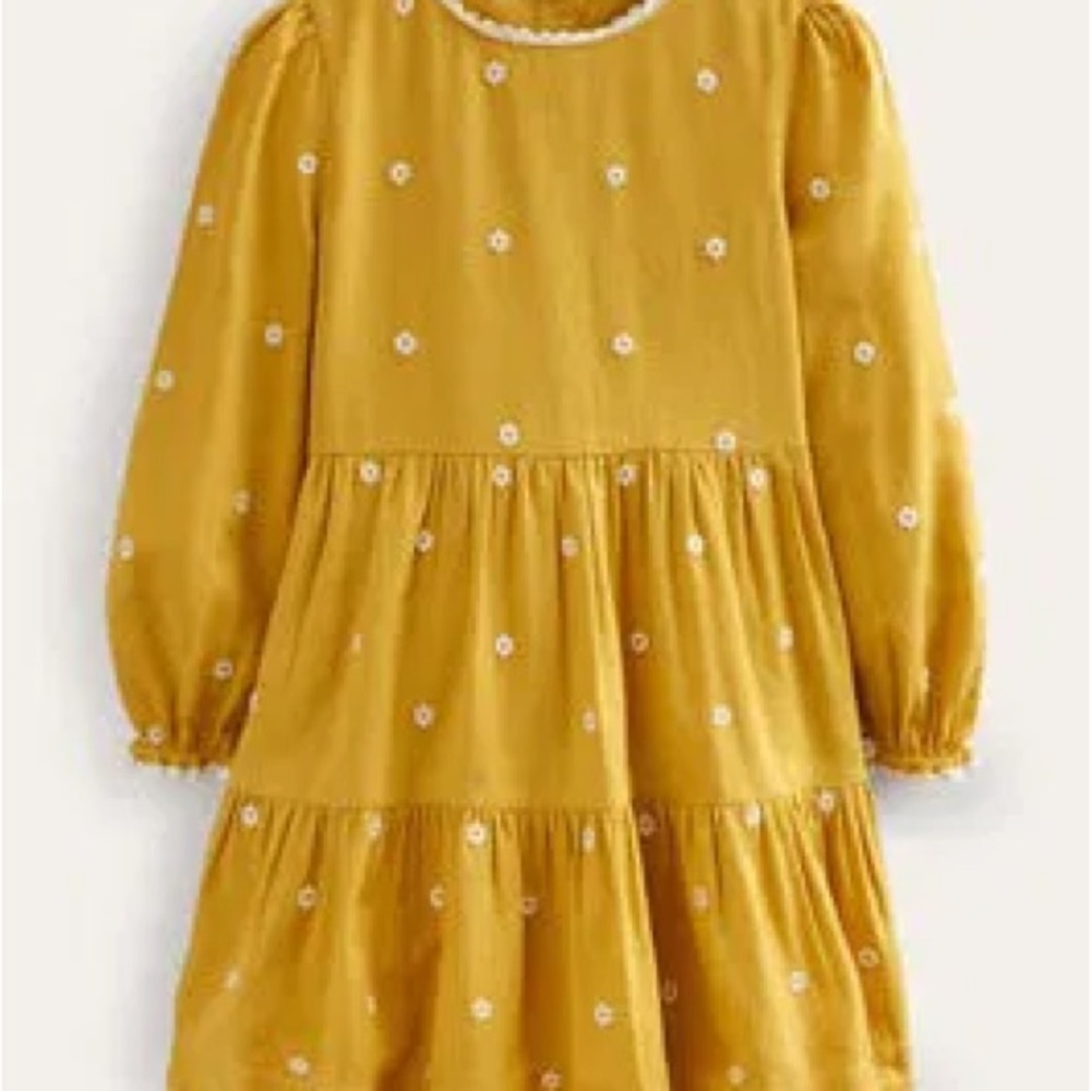 Mini Boden embroidered twirl dress nwt